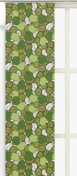 Arvidssons textil Panelgardiner|Päppel grön panelgardiner