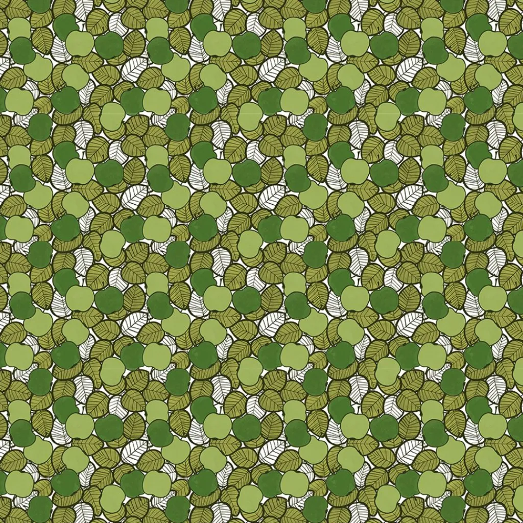 Arvidssons textil Gardintyger Mönstrade|Arvidssons Textil|Päppel grön tyg
