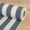 Nordisk Textil Randiga Möbeltyger|Rutor & Ränder|Preston vit och duvblå bredrandigt tyg