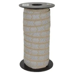 Band|Hemslöjdsband|Reflexband Leksand beige 12 mm
