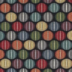 Nordisk Textil Mönstrade Möbeltyger|Roswalt svart möbeltyg