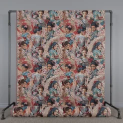 Nordisk Textil Mönstrade Möbeltyger|Samurajs gobelängtyg – Japansk design i stark jacquardväv