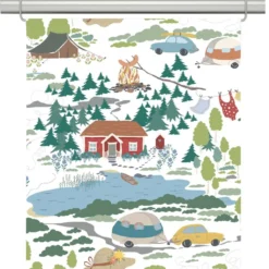 Arvidssons textil Panelgardiner|Semester vit panelgardiner