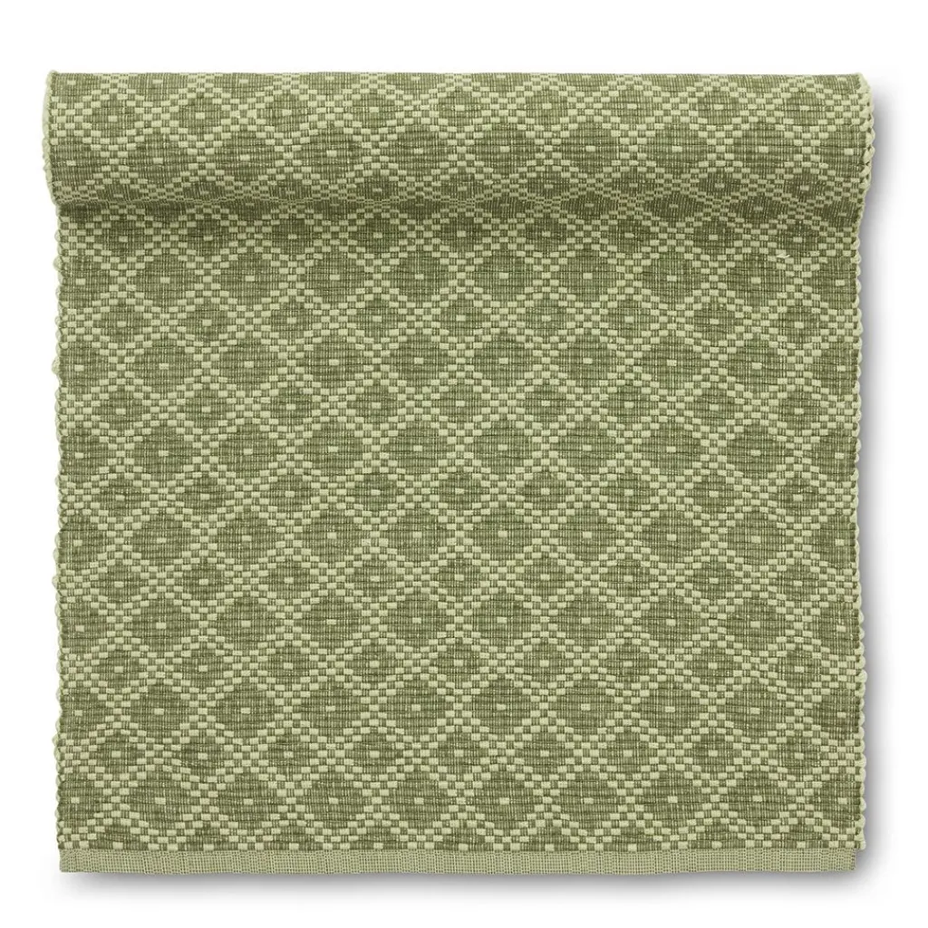 Jakobsdals Bordslöpare|Seretta grön löpare 35x120 cm