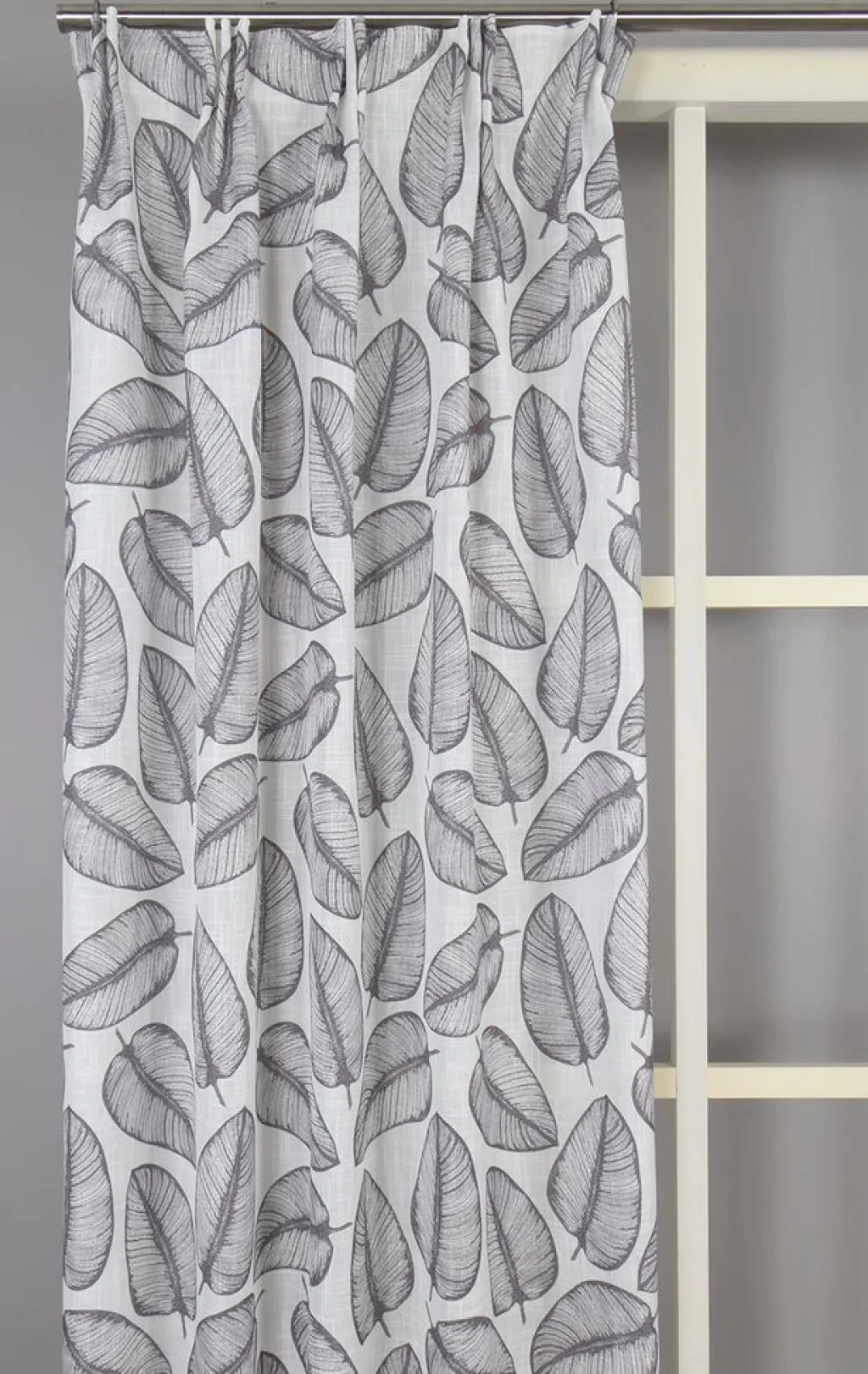Nordisk Textil Gardiner Mönstrade|Sienna grå gardiner