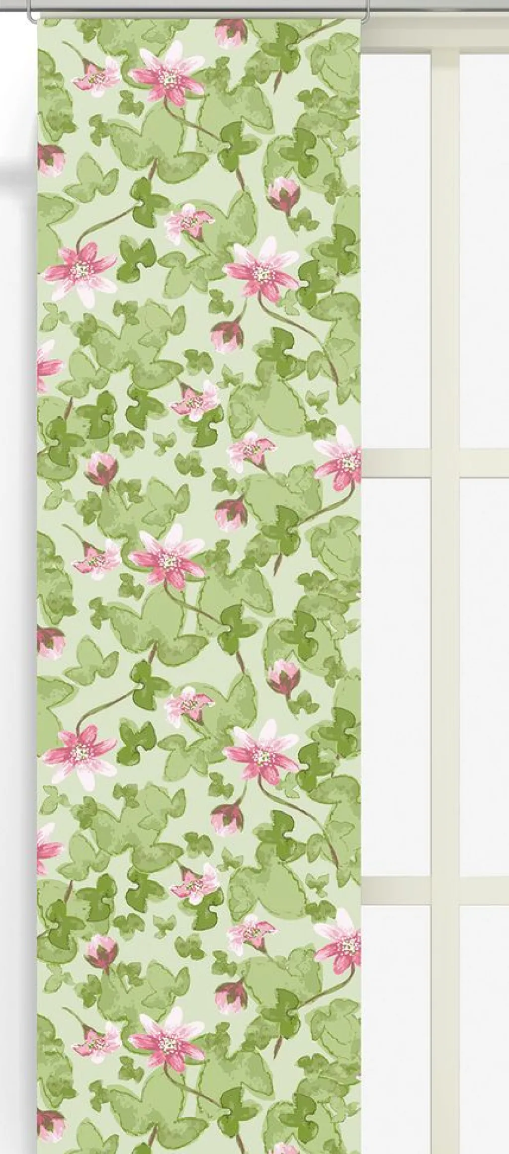 Arvidssons textil Panelgardiner|Sippa grön panelgardiner