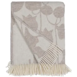 Almedahls Ullplädar|Skogen beige ullpläd -