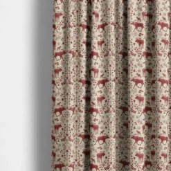 Arvidssons textil Gardintyger Mönstrade|Arvidssons Textil|Skogens Konung culla röd - tyg