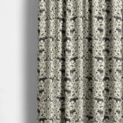 Arvidssons textil Gardintyger Mönstrade|Arvidssons Textil|Skogens Konung culla svart - tyg