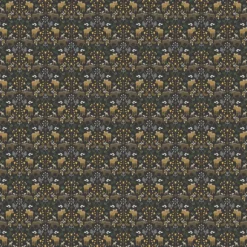 Arvidssons textil Gardintyger Mönstrade|Arvidssons Textil|Skogens Konung svart - tyg