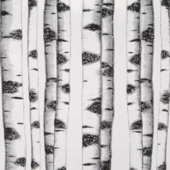 Arvidssons textil Gardintyger Mönstrade|Arvidssons Textil|Skogsbryn tyg med björkstammar