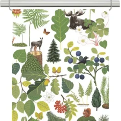 Arvidssons textil Panelgardiner|Skogsliv panelgardiner