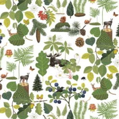 Arvidssons textil Gardintyger Mönstrade|Arvidssons Textil|Skogsliv tyg