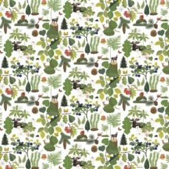 Arvidssons textil Gardintyger Mönstrade|Arvidssons Textil|Skogsliv tyg