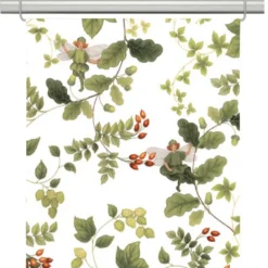 Arvidssons textil Panelgardiner|Skogsälvan vit panelgardiner
