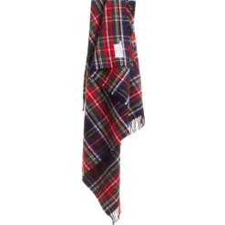 Tweedmill textiles Ullplädar|Skotskrutig ullpläd Black Stewart, 100% Ull, 150x183 cm