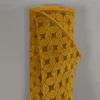 Mönstrade Möbeltyger|Soft retro leaf ochre möbeltyg
