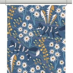 Arvidssons textil Panelgardiner|Stjärnspeja blå panelgardiner