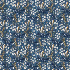 Arvidssons textil Gardintyger Mönstrade|Arvidssons Textil|Stjärnspeja blå tyg
