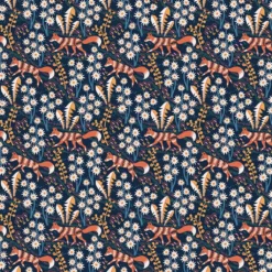 Arvidssons textil Gardintyger Mönstrade|Arvidssons Textil|Stjärnspeja mörkblå tyg
