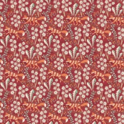 Arvidssons textil Gardintyger Mönstrade|Arvidssons Textil|Stjärnspeja röd tyg