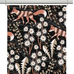 Arvidssons textil Panelgardiner|Stjärnspeja svart panelgardiner