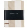 Bordsduk|Textilvaxduk|Striato beige randig textilvaxduk – praktisk bordsduk