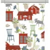 Arvidssons textil Panelgardiner|Strövtåg vit panelgardiner