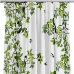 Arvidssons textil Gardiner Mönstrade|Svallöv gardiner