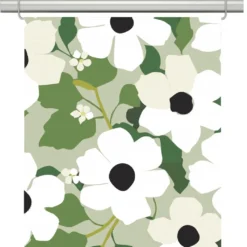 Arvidssons textil Panelgardiner|Svartöga grön panelgardiner