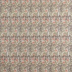 Nordisk Textil Arts & Crafts Tyger|Gardintyger Mönstrade|Sweet flower brun-grön tyg