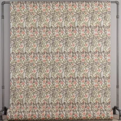 Nordisk Textil Arts & Crafts Tyger|Gardintyger Mönstrade|Sweet flower brun-grön tyg