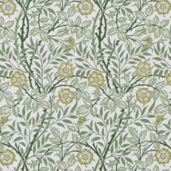 Arts & Crafts Tyger|Gardintyger Mönstrade|Sweet flower grön tyg