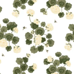 Arvidssons textil Textilvaxduk|Textilvaxduk Astrid gul pelargoner