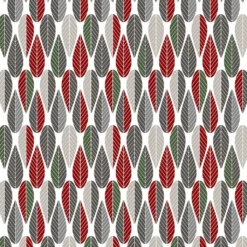 Arvidssons textil Textilvaxduk|Textilvaxduk Blader grön-röd