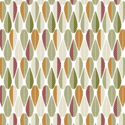 Arvidssons textil Textilvaxduk|Textilvaxduk Blader grön-rost