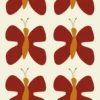 Arvidssons textil Textilvaxduk|Textilvaxduk Fjäril rost