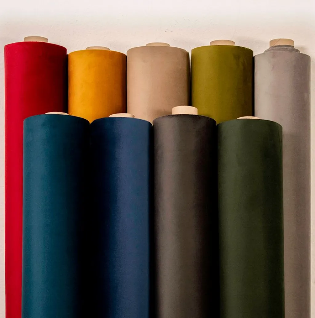Nordisk Textil Möbelsammet|Enfärgade Möbeltyger|Tiffany dark grey möbelsammet – Slitstark & Lyxig