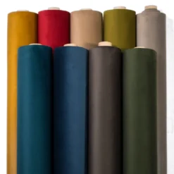 Nordisk Textil Möbelsammet|Enfärgade Möbeltyger|Tiffany Mustard möbelsammet – Slitstark & Lyxig