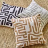 Mönstrade Kuddfodral|Timber Sand Kuddfodral