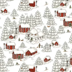 Arvidssons textil Arvidssons Textil|Jultyger|Timmerbyn vit