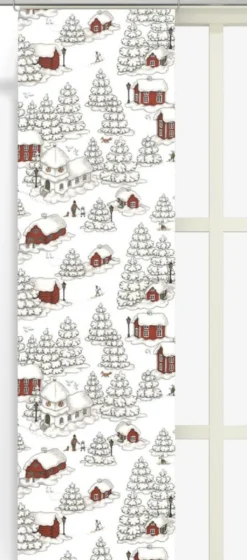 Arvidssons textil Julgardiner|Panelgardiner|Timmerbyn vit panelgardiner