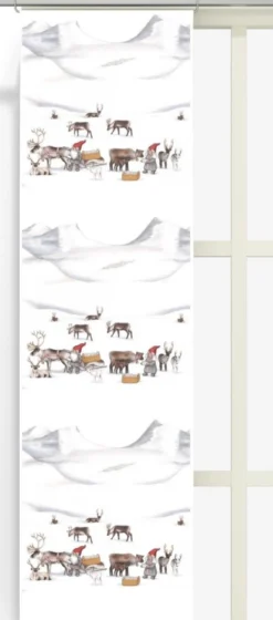 Arvidssons textil Julgardiner|Panelgardiner|Tomteland panelgardiner