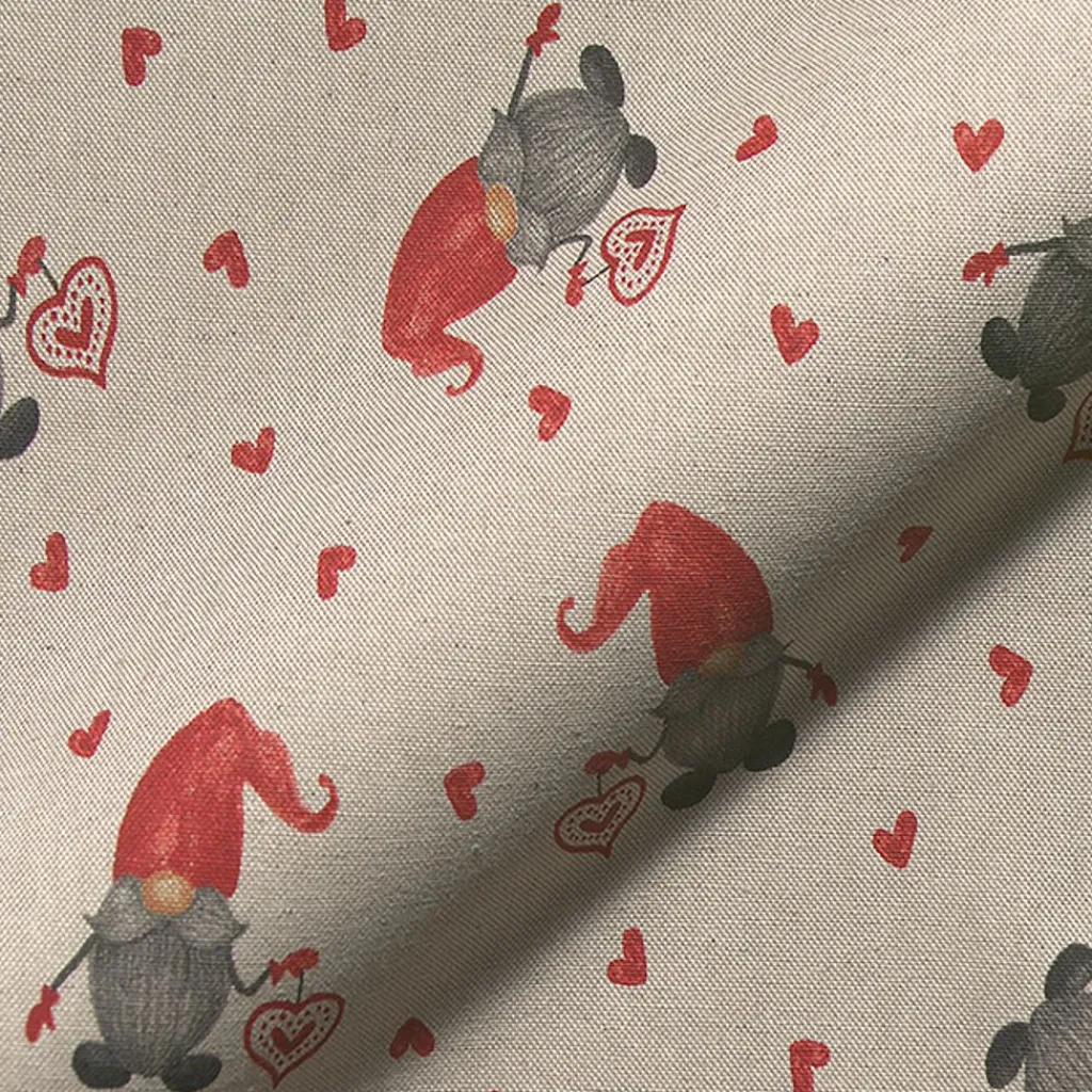 Gardintyger Mönstrade|Jultyger|Tomte love tyg