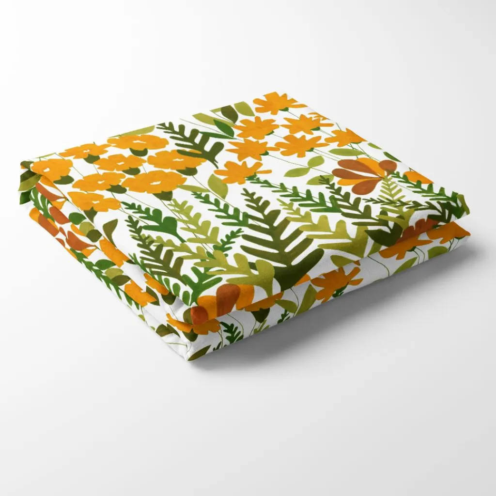 Arvidssons textil Bordsduk|Täppan gul bordsduk