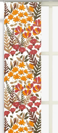 Arvidssons textil Panelgardiner|Täppan rost panelgardiner