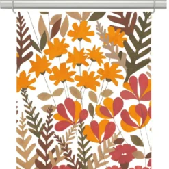Arvidssons textil Panelgardiner|Täppan rost panelgardiner