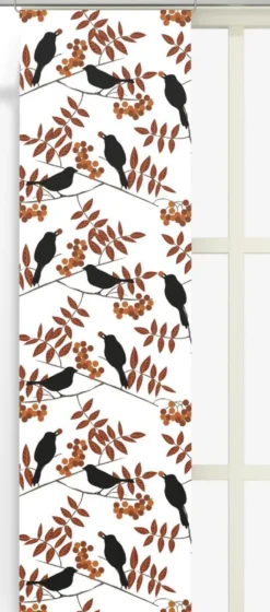 Arvidssons textil Panelgardiner|Trast i hast rost panelgardiner