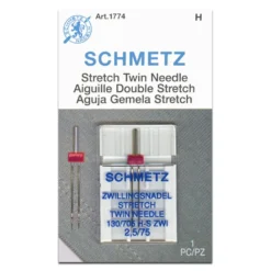 Schmetz Symaskinsnålar|Tvillingnål stretch 2,5mm