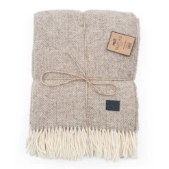 Redlunds Ullplädar|Ullpläd Glasgow beige 130x170 cm